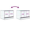 vidaXL Terrarium med lagring Transparent 40 x 30 x 30 cm Glas