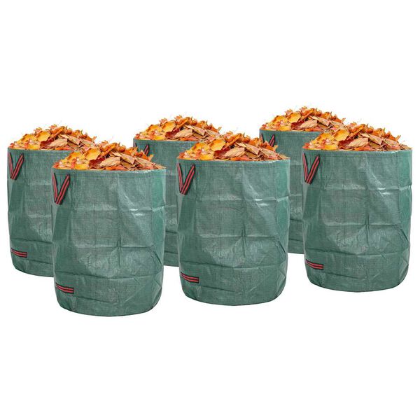 vidaXL Tr&auml;dg&aring;rdsavfallsp&aring;sar 12 pcs Gr&ouml;n 66 x 66 x 83,5 cm