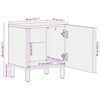 vidaXL Nattduksbord Brun 40 x 33 x 46 cm Massivt mangotr&auml;