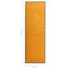vidaXL D&ouml;rrmatta tv&auml;ttbar orange 60x180 cm