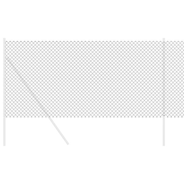 vidaXL Kedjel&auml;nk St&auml;ngsel Gr&aring; 25 x 1,4 m St&aring;l