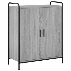 vidaXL Skosk&aring;p 76 x 36,5 x 93 cm Konstruerat tr&auml; Gr&aring; Sonoma