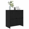 vidaXL Sideboard Svart Ek 70 x 41 x 75 cm Konstruerat tr&auml;