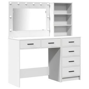 vidaXL Smyckebord 2 st Vit 78.5 x 41 x 135 cm Konstruerat tr&auml;