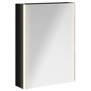 vidaXL Badrumsspegelsk&aring;p Svart Ek 53,5 x 15,5 x 70 cm Konstruerat tr&auml;