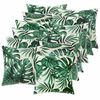 vidaXL Kudd&ouml;verdrag 12 st HEERLEN Bladm&ouml;nster 50 x 50 cm Polyester