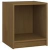 vidaXL S&auml;ngbord honungsbrun 35,5x33,5x41,5 cm massiv furu