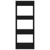 vidaXL Bokhylla/Rumsavdelare svart 40x30x103 cm konstruerat tr&auml;