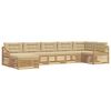 vidaXL Utomhussoffset 7 st Vit och Beige