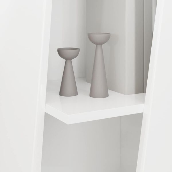 vidaXL Sidobrett H&ouml;gblanka vita 33 x 32 x 100,5 cm Konstruerat tr&auml;