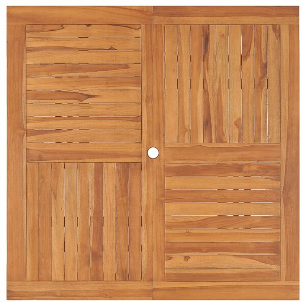 vidaXL Trädgårdsbord 110x110x75 cm massiv teak