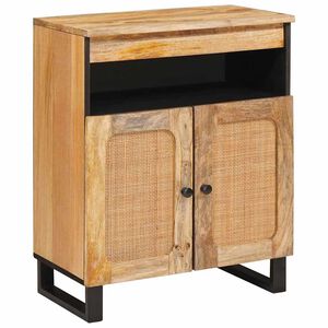 vidaXL Sideboard Brun 60 x 33 x 75 cm Massivt mangotr&auml;