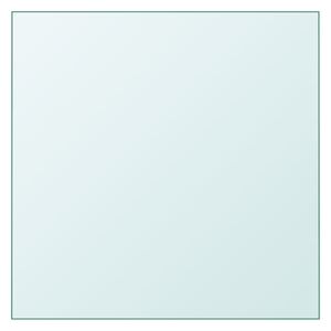 vidaXL Bordsskiva genomskinlig 60x60 cm h&auml;rdat glas
