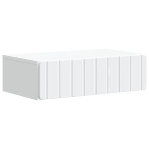 vidaXL V&auml;ggmonterad sidobord Vit 59 x 34,5 x 17 cm Konstruerat tr&auml;