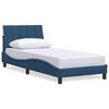 vidaXL Bed Frame without Mattress "Hanko" Blue 90x190 cm Fabric