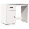 vidaXL Skrivbord Vit 95x50x75 cm massiv furu