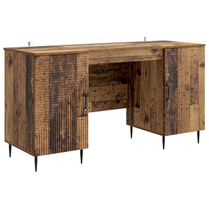 vidaXL Skrivbord Gammalt tr&auml; 142,5 x 50 x 75 cm Konstruerat tr&auml;
