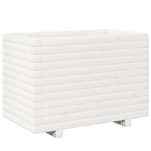 vidaXL Odlingsl&aring;da vit 70x40x49,5 cm massiv furu