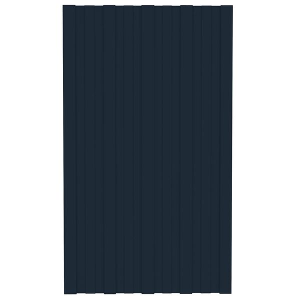 vidaXL Takprofiler 36 st galvaniserat st&aring;l antracit 80x45 cm