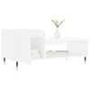 vidaXL Soffbord vit h&ouml;gglans 100x50x45 cm konstruerat tr&auml;