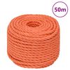 vidaXL Rep orange 14 mm 50 m polypropylen