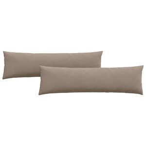 vidaXL Sofakuddar 2 pcs Taupe 145 x 40 cm tyg