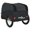 vidaXL Cykelvagn svart 30 kg j&auml;rn
