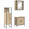 vidaXL Badrumsm&ouml;belset 3 st Brun 60 x 30 x 60 cm Konstruerat tr&auml;