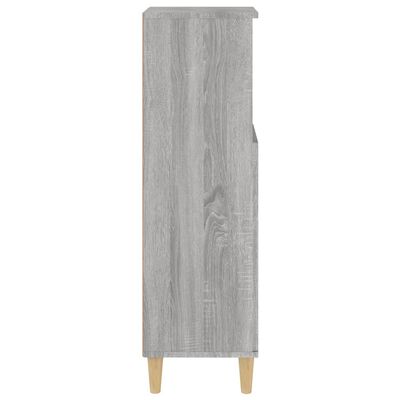 vidaXL Badrumsskåp grå sonoma 30x30x100 cm konstruerat trä