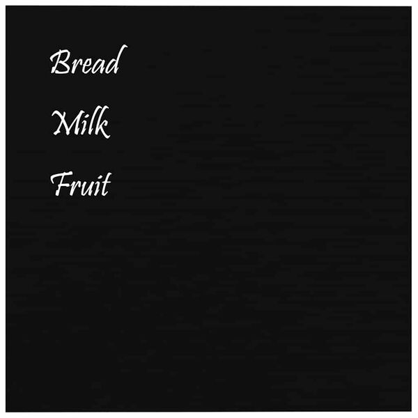 vidaXL Väggmonterad magnettavla svart 40x40 cm härdat glas