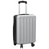 vidaXL Resv&auml;ska med l&aring;s Silver 34 x 23 x 55.5 cm ABS Plast