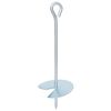 vidaXL Jordankare 2 st &Oslash;10 x 30 cm Galvaniserat metall Silver