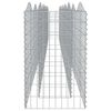 vidaXL Upph&ouml;jd planteringsgabion 600x50x100 cm galvaniserat j&auml;rn