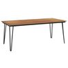 vidaXL Tr&auml;dg&aring;rdsbord med h&aring;rn&aring;lsben 200x90x75 cm massivt akaciatr&auml;