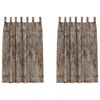 vidaXL Sammetsgardiner 2 st Cappuccino 175 x 140 cm Sammet