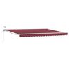vidaXL Elektrisk Retraktabel Markis Vinr&ouml;d och Vit 4,5 &times; 3,5 m