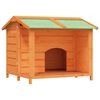 vidaXL Hundg&aring;rd brun 96x87x80,5 massiv furu