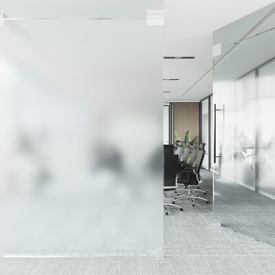 vidaXL Fönsterfilmer frostad transparent grå PVC