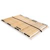 vidaXL Ribbotten utan madrass med 28 ribbor 7 zoner 120x200 cm