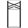 vidaXL Benkonstruktion f&ouml;r &ouml;lbord 2 pcs Svart 39 x 3 x 75 cm