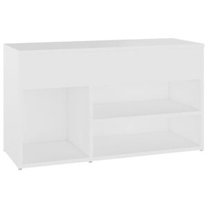 vidaXL Skob&auml;nk vit 80x30x45 cm konstruerat tr&auml;