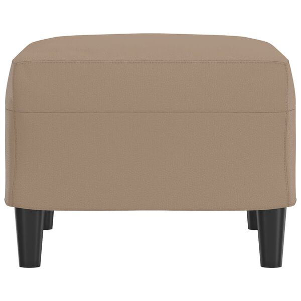 vidaXL Fotpall cappuccino 60x50x41 cm konstl&auml;der