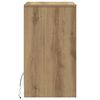 vidaXL LED S&auml;ngbord Cabinet med l&aring;da 2 pcs artisan ek 38 x 34 x 61 cm
