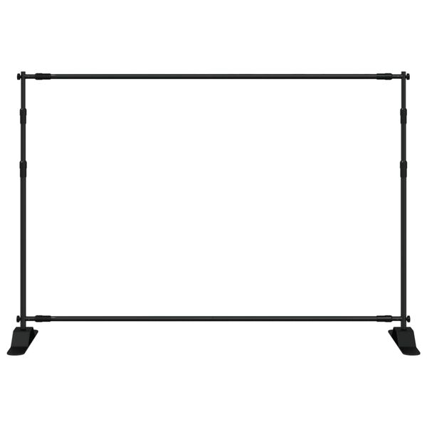 vidaXL Bakgrundsstativ svart 305x243 cm st&aring;l
