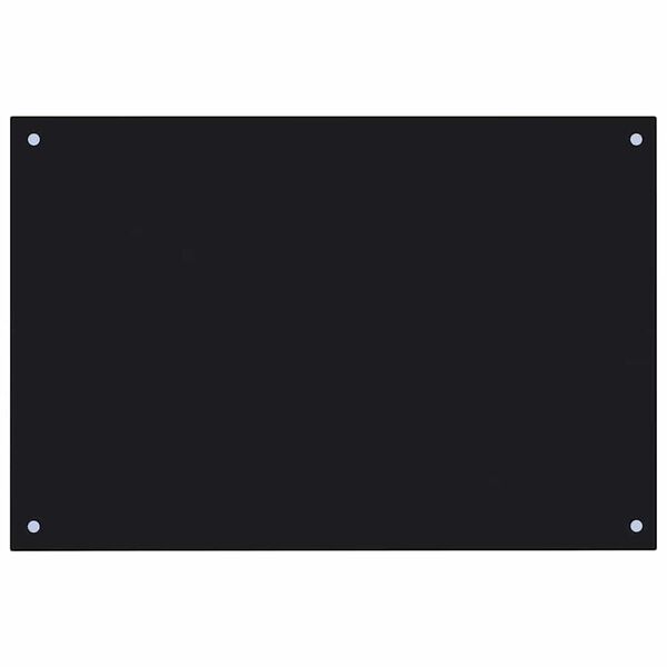 vidaXL K&ouml;kspl&aring;nbak 2 pcs Svart 90 x 50 cm h&auml;rdat glas