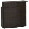 vidaXL Barbord f&ouml;r tr&auml;dg&aring;rd brun 120x55x110 cm konstrotting