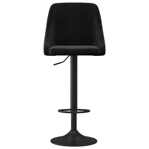 vidaXL Barstolar 2 st svart sammet