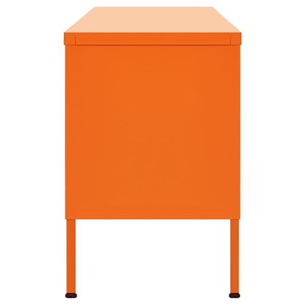 vidaXL Tv-bänk orange 105x35x50 cm stål