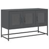 vidaXL TV-b&auml;nk antracit 100,5x39x60,5 cm kallvalsat st&aring;l