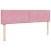 vidaXL Ottoman s&auml;ngram med madrasser rosa 160x200 cm sammet